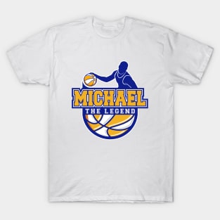 Michael The Legend Basketball Custom Player Your Name T-Shirt